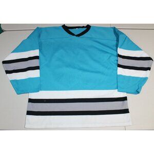 Vintage  Hockey #99 Jersey Sz: Adult Medium Athletic Knits Blue White Black